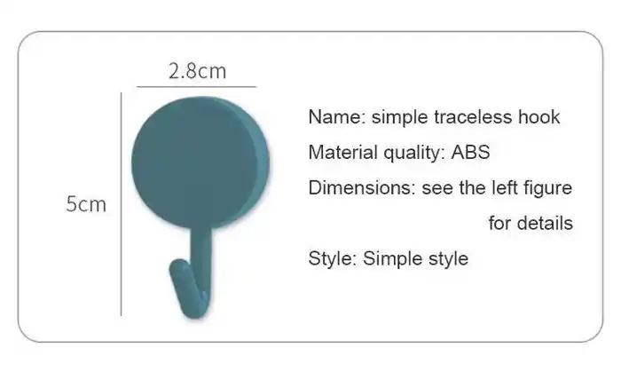 10PCS Self Adhesive Wall Hook Strong Without Drilling Coat Bag Bathroom Door Kitchen Towel Hanger Hooks Home Storage Accessories